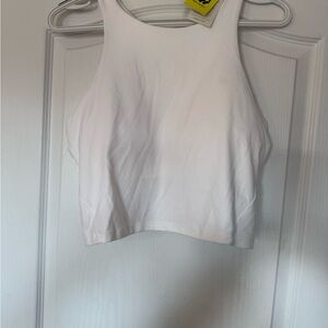 All in Motion White Crop Top
